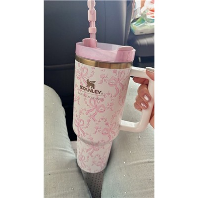 Термокружка  в подарочной, упаковке с чехлом и трубочкой