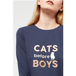 Футболка Sandy Темно- синяя