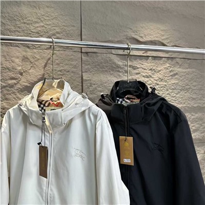 Осенняя классическая куртка Burberry с вышивкой Унисекс