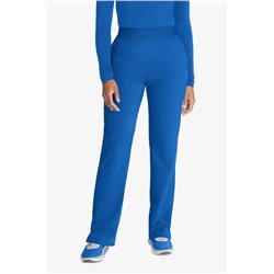 Cherokee Atmos Women's 5-Pocket STRETCH Coolmax Textured Elastic Waistband Cargo Scrub Pants