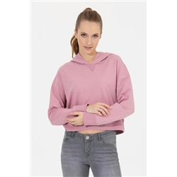 Kadın Manolya Kapüşonlu Sweatshirt