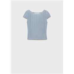 Top lúrex espalda abierta