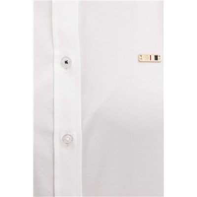 Kadın Beyaz Uzun Kollu Basic Gömlek