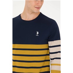 Erkek Lacivert Bisiklet Yaka Sweatshirt