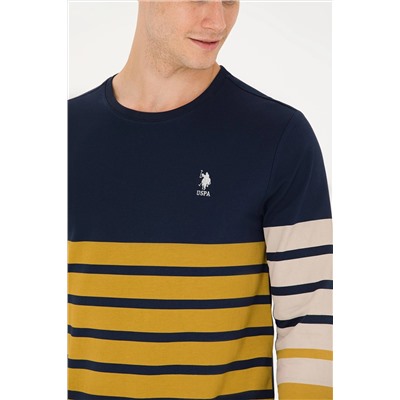 Erkek Lacivert Bisiklet Yaka Sweatshirt