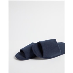 Bedroom Slippers, Men, Dark Blue