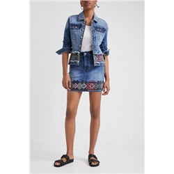 Chaqueta vaquera cenefas