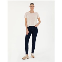 Krem Comfort Fit Tişört