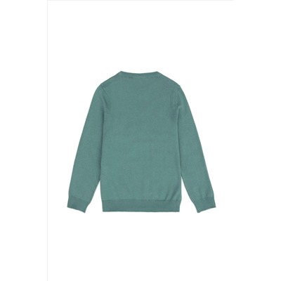 Erkek Çocuk Mint Basic Kazak