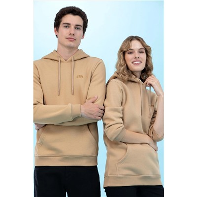 Kum Kapüşonlu Basic Sweatshirt