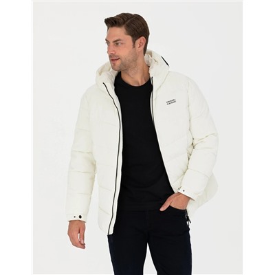 Ekru Slim Fit Mont