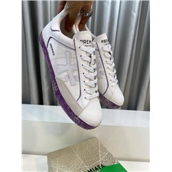 Кроссовки с контрастной яркой подошвой  4 цвета ПРЕМИА*ТА