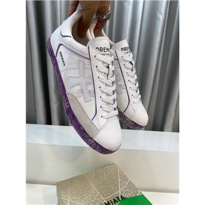 Кроссовки с контрастной яркой подошвой  4 цвета ПРЕМИА*ТА