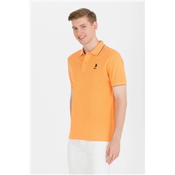 Erkek Turuncu Basic Polo Yaka Tişört