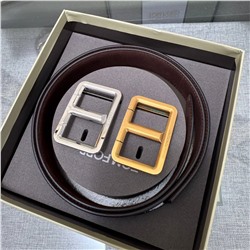 Мужской двухсторонний ремень с двумя пряжками ТОМ ФОР*Д