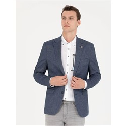 Açık Lacivert Slim Fit Ceket
