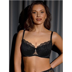 Бюстгальтер 6010 Coquette Черный ЧЗ сшивная Fluide