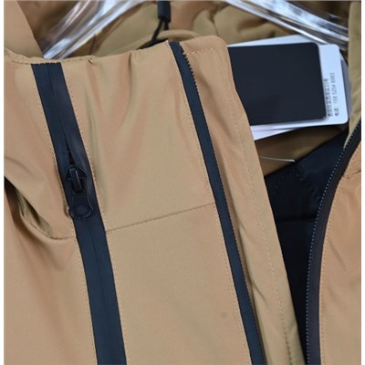 Мужская зимняя теплая водоотталкивающая повседневная стеганая куртка с капюшоном