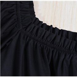 Платье в стиле ретро с квадратным вырезом и рукавами-буфами H&*M