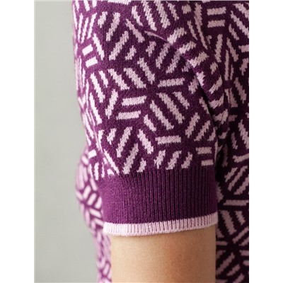 Джемпер жаккардовой вязки с кашемиром