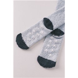 Calcetines largos pájaro azul medio