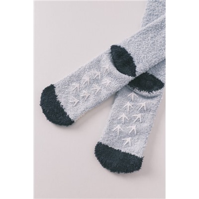 Calcetines largos pájaro azul medio