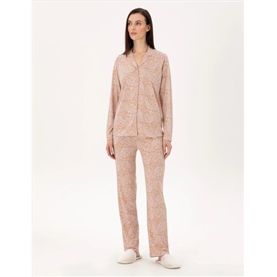 Vizon Gömlek Pijama Takımı