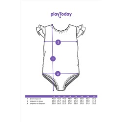 Боди гимнастический PLAYTODAY, 1130125