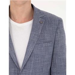 Koyu Mavi Ekstra Slim Fit Blazer Spor Ceket