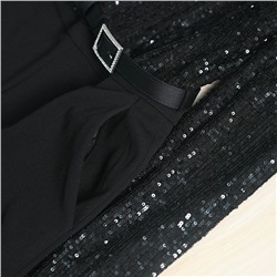 Женский комбинезон  Kar*l Lagerfel*d 😎 Эластичный топ с пайетками, и свободные не эластичные брюки с карманами