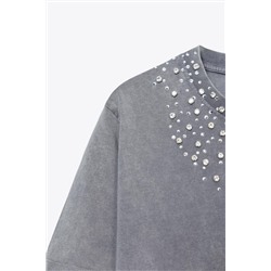 JEWEL FADED-EFFECT T-SHIRT