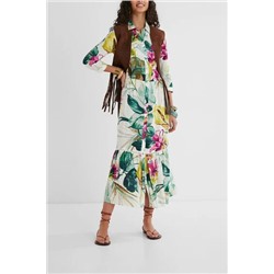 Vestido camisero midi