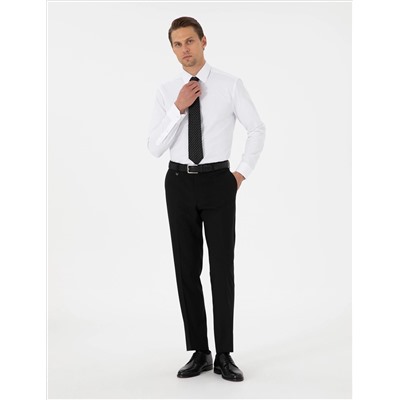 Siyah Slim Fit Kumaş Pantolon