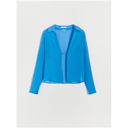 Hemdbluse mit Kettendetail