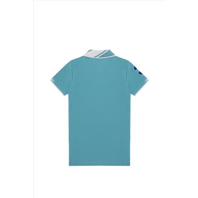 Erkek Çocuk Turkuaz Polo Yaka Tişört
