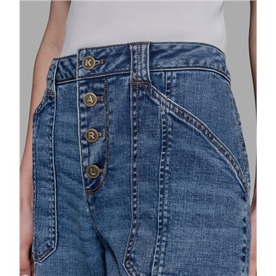 CROPPED WIDE LEG JEAN