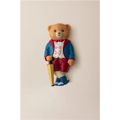 Jolie Bear Magnet - Lacivert/Bordo - 4x8 cm
