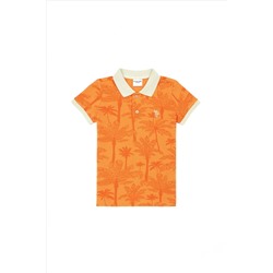 Erkek Çocuk Turuncu Polo Yaka Tişört