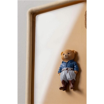 Emma Bear Magnet - Lacivert/Gri - 4x8 cm