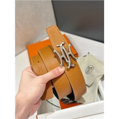 Мужской двухсторонний ремень  Herme*s Kell*y 🧡