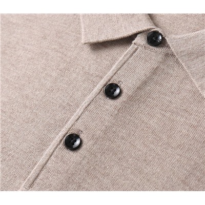 Мужская шерстяная рубашка ZEGN*A с лацканами и длинными рукавами