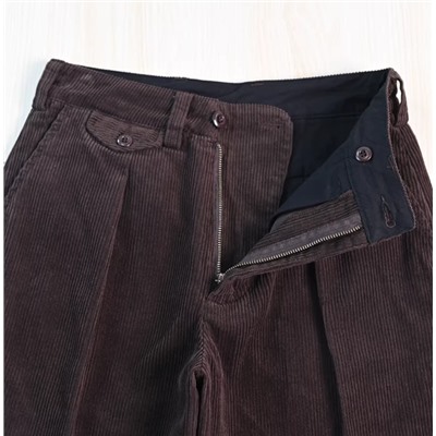 Плотные хлопковые брюки с прямой посадкой