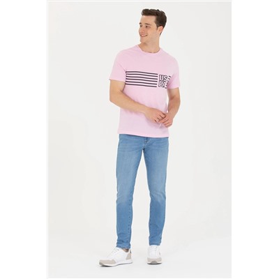 Erkek Manolya Bisiklet Yaka Tişört