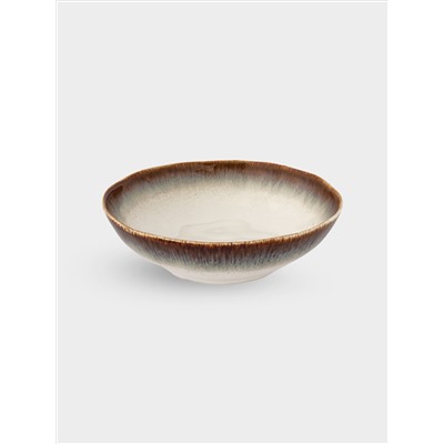 Тарелка суповая, 19 см, 0.7 л, коричневая, Nuances