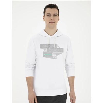 Beyaz Regular Fit Sweatshirt
