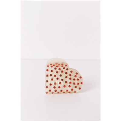 Pinza corazón strass