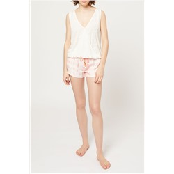 Top de lino Noam Crudo jaspeado