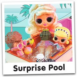 L.O.L. Surprise! Car-Pool Coupe with Exclusive Doll, Surprise Pool & Dance Floor
