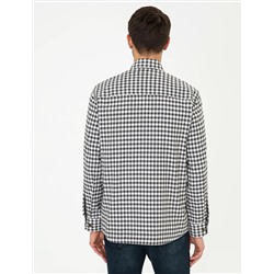 Gri Comfort Fit Uzun Kollu Gömlek