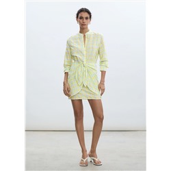 Vestido lazo cuadros